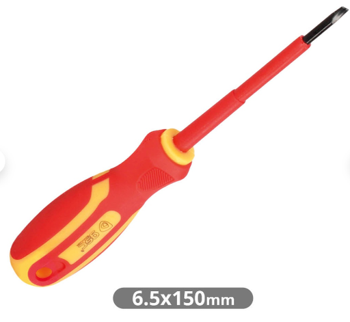 [502035007] Destornillador aislante plano 6,5x150mm. Mod. 502035007