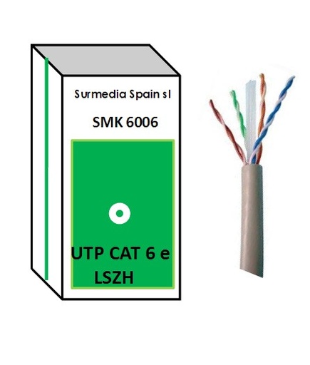 [SMK6006SUR] CABLE UTP CAT6E CCA 305 M LSZH