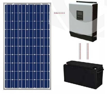 [SOLARBASICSINM] Kit solar basic sin mantenimiento 600 Wh/día