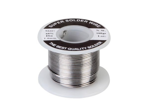 [SOLD100GVEL] Carrete estaño 1mm Sn 60% Pb 40% 100gramos. Mod. SOLD100G