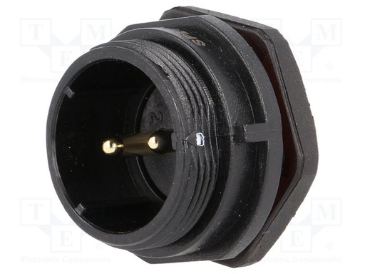 [SP2112P2] Conector chasis macho SP2112P2 IP68 2 pines