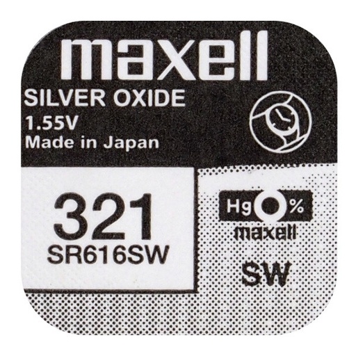 [SR616SW] Pila Boton 1,55V Maxell 321. Mod.  SR616SW