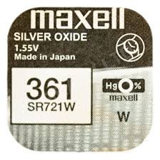 [SR721W] Pila Boton 1,55V Maxell 361. Mod.  SR721W