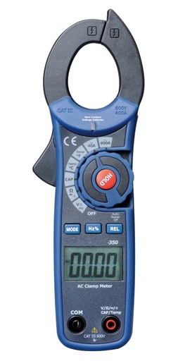 [ST350TEM] Pinza amperimétrica digital AC Cat.III 600V. Mod. ST350