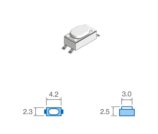 [SW035ELM] Pulsador de tacto SMD Mod. SW035