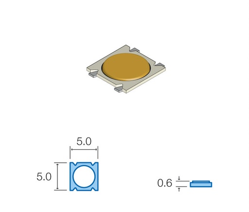 [SW037ELM] Pulsador de tacto SMD 5X5X0.6 MM. Mod. SW037