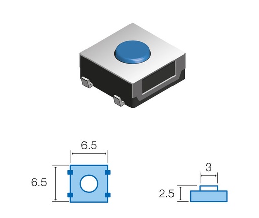 [SW046ELM] Pulsador de tacto SMD Mod. SW046