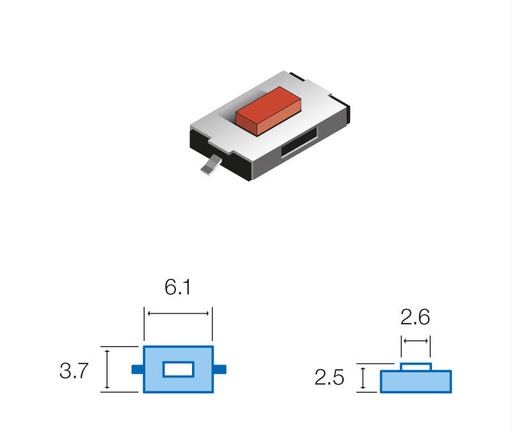 [SW057ELM] Pulsador de tacto SMD Mod. SW057