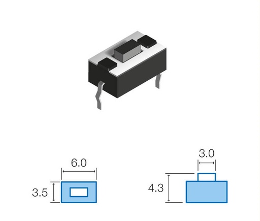 [SW074ELM] Pulsador de tacto vertical Mod. SW074