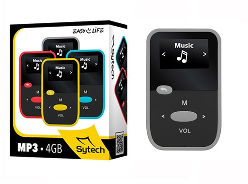 [SY7316] Reproductor Mp3 4gb negro gris Sytech. Mod. SY-7316