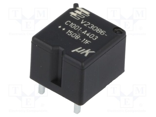 [V23086C1001A403] Relé electromagnético SPDT 12VDC 25A de coche K. Mod. 1393280-6