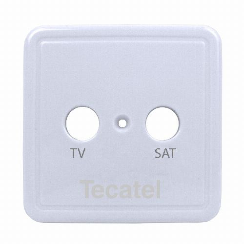 [TCP02TEC] Carátula para tomas de 2 sal. Tecatel. Mod. TCP-02