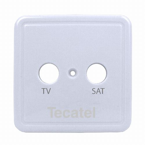 [TCP02TEC] Carátula para tomas de 2 sal. Tecatel. Mod. TCP-02