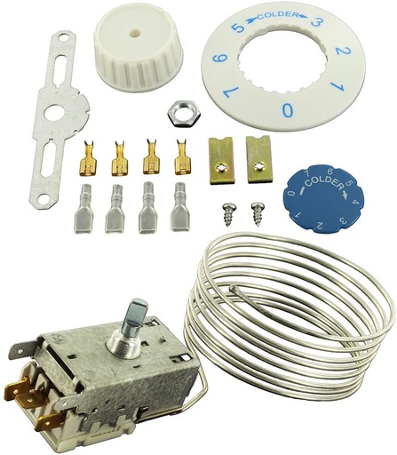 [TERM0005] Juego de termostato universal congelador VS5 de Europart. Mod. 27FR159