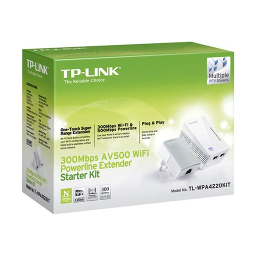 [TLWPA4220KITDMI] TP-LINK TL-WPA4220KIT adaptador de red powerline