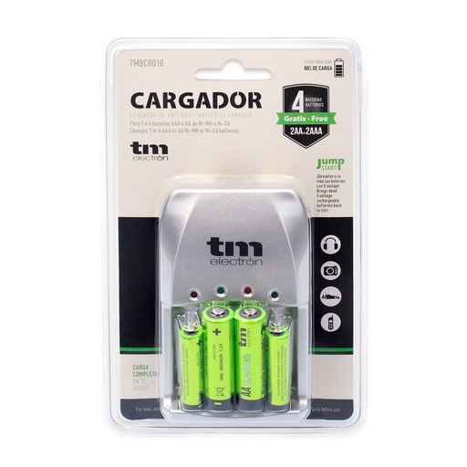 [TMBCR010_FSK] Cargador de baterias TM Mod. TMBCR010