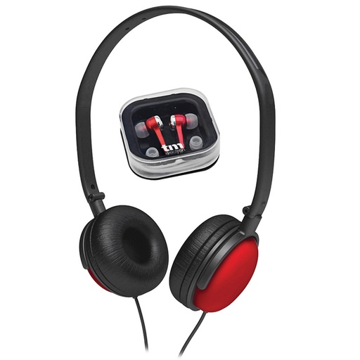 [TMHE358RTMA] Auricular Combo Rojo Mod TMHE358R