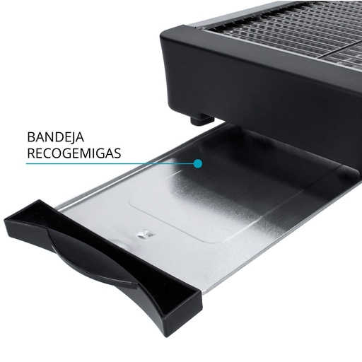 [TMPTS006BK] Tostador horizontal 600W TM Electron negro. Mod. TMPTS006BK