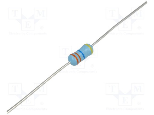 [VR37000002005JA10] Resistencia metal glaze THT 20MΩ 0,5W ±5%. Mod. VR37000002005JA10