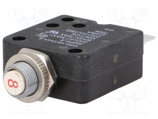 [W58XB1A4A8] Interruptor magnetotérmico 250Vca 50Vcc 8A W58XB1A4A8