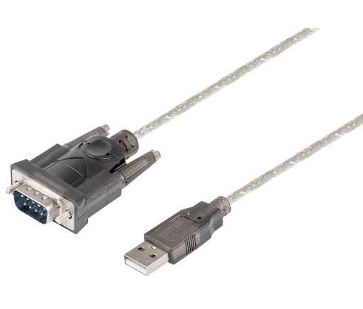 [WIR088ELM] Conexión USB-A 2.0 macho a puerto Serie RS232 macho. Mod. WIR088