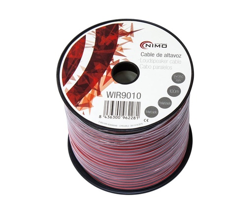 [CP01R] Cable para altavoz, Rojo-Negro 2X0.50MM. Mod. WIR9010