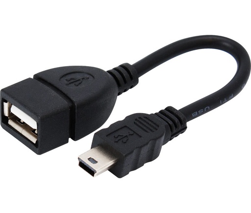 [WIR904ELM] Adaptador USB-A hembra a mini USB macho, OTG móviles. Mod. WIR904