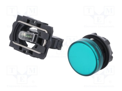 [XB5AVM3] Piloto control verde 22mm 230VAC IP66 Telemecanique. Mod. XB5 AVM3