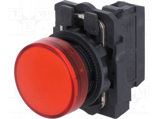 [XB5AVM4] Piloto control rojo 22mm 230VAC IP66 Telemecanique. Mod. XB5 AVM4