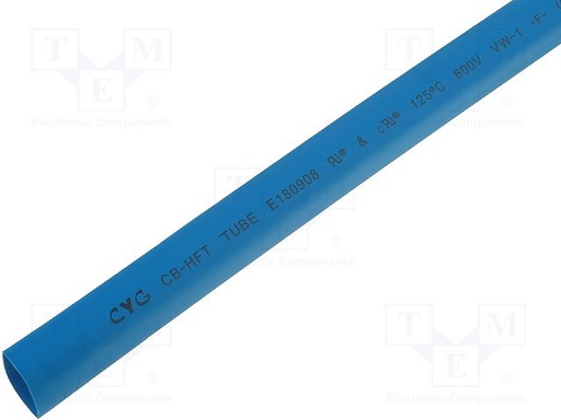 [XBPT50.8AZVDR] Tubo termorretractil 50.8 mm azul 1 metro. Mod. XBPT-50.8AZ