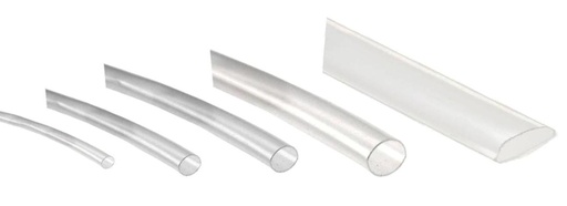 [CBHFT9.51MTR] Tubo termorretractil 9.5 mm Transparente 1 metro. Mod. XBPT9.5TR