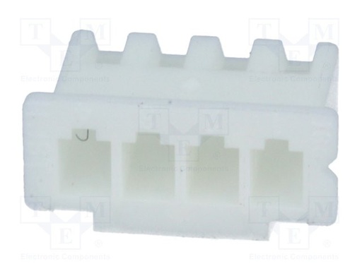 [XHP4TME] Conector conducto-placa hembra XH 2,5mm PIN:4 sin contactos. Mod. XHP-4
