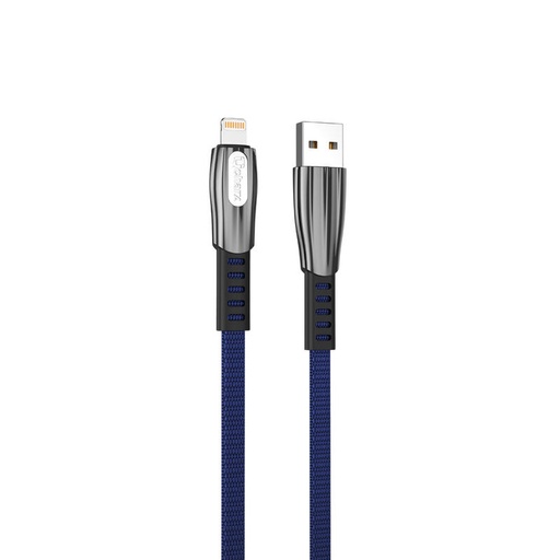 [QCHPRA3] Cable Carga Rápida Slim USB - Lightning 3A 1M Zinc. Mod. QCHFLO3