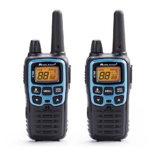 [XT60PIH] Pack 2 walkie talkies 10km Midland. Mod. XT60