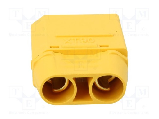 [XT90IM] Conector macho aéreo de alimentación DC XT90 2 pin. Mod. XT90HM