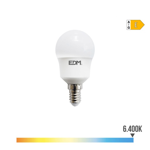 [98727ELK] Bombilla esférica LED E14 8.5W 1000lm 6400K. Mod. 98727
