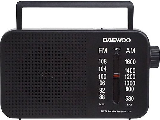 [DW1123] Radio sobremesa AM-FM red y pilas Daewoo. Mod. DW1123