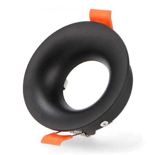 [LM4339] Aro Fijo Redondo Negro Serie Infinity Para Gu10/MR16. Mod. LM4339