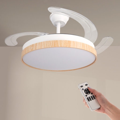 [LM8848] Ventilador de Techo Led White Plant ø106 Cm. Mod. LM8848