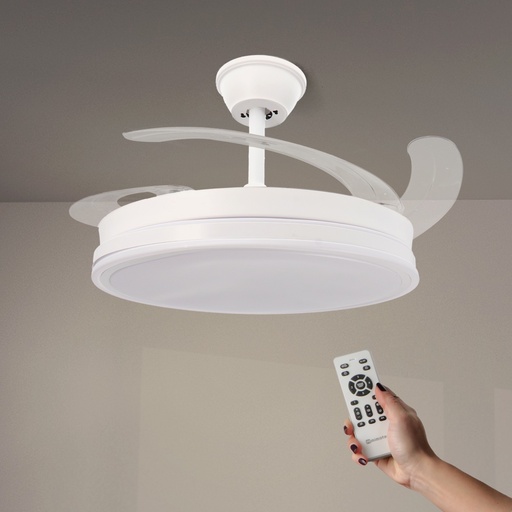 [LM8831] Ventilador de Techo Led White Olga ø107 Cm. Mod. LM8831
