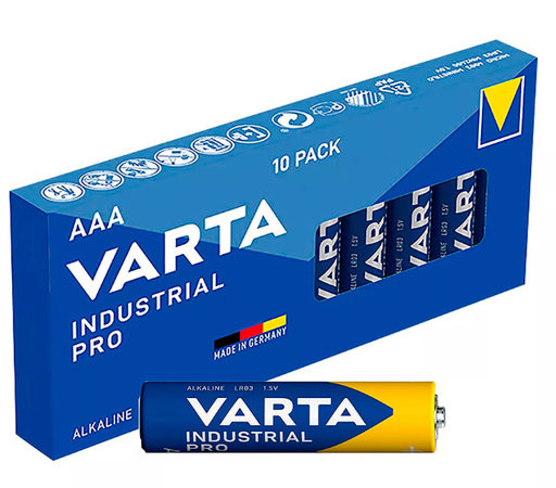 [38596ELK] Pack 10 pilas LR03 AAA Varta. Mod. AAA-LR03-10U