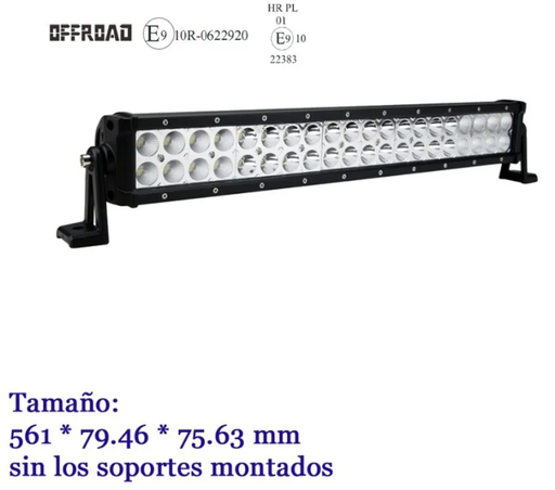 [1202C] Barra Led COCHE 10-30 VDC 120 W. MOD. 1201LED