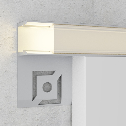 [LM3855] Perfil de Aluminio empotrar azulejo Ope - 2 Metros. Mod. LM3855