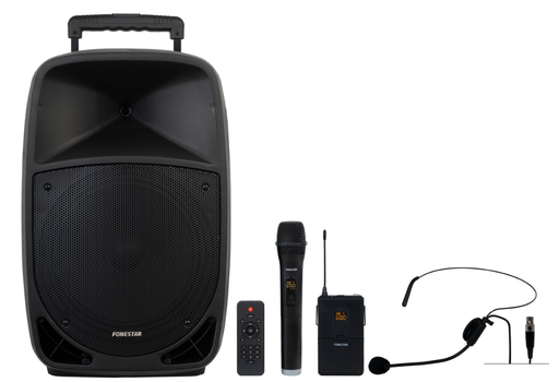 [MALIBU312FON] Altavoz activo portátil trolley batería 250W FONESTAR. Mod. MALIBU-312