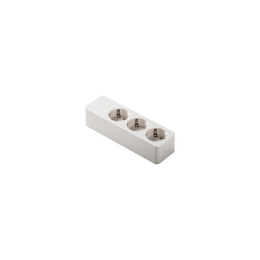 [9403FAM] Base múltiple con 3 tomas 2P+T de 16A y 250V sin cable. Mod. 9/403