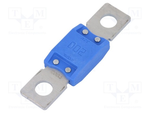 [MEGAVAL200ATME] Fusible de cartucho coche 200A 32VCC 68,6mm. Mod. MEGAVAL-200A
