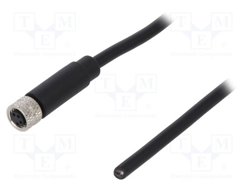 [SM8PVTA4F2A010V] Cable de conexión sensores M8 4 pin 1 metro. Mod. SM8-PVT-A4F-2A010V