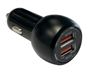 [38501EDH] Cargador rápido mechero 2xUSB QC3.0 12/24V. Mod. TAUCA2QC36CAR01