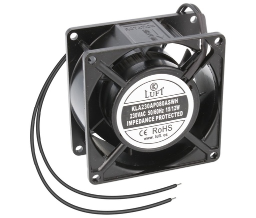 [VEN062ELM] Ventilador cojinete de fricción 230VAC 80x80x38mm. Mod. VEN062