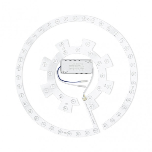 [99KITLEDVENT] Kit repuesto ventilador techo Luz+driver CCT 72w 6120 Lm 2x38x38 Cm